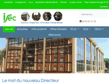 Tablet Screenshot of isec-aix.fr